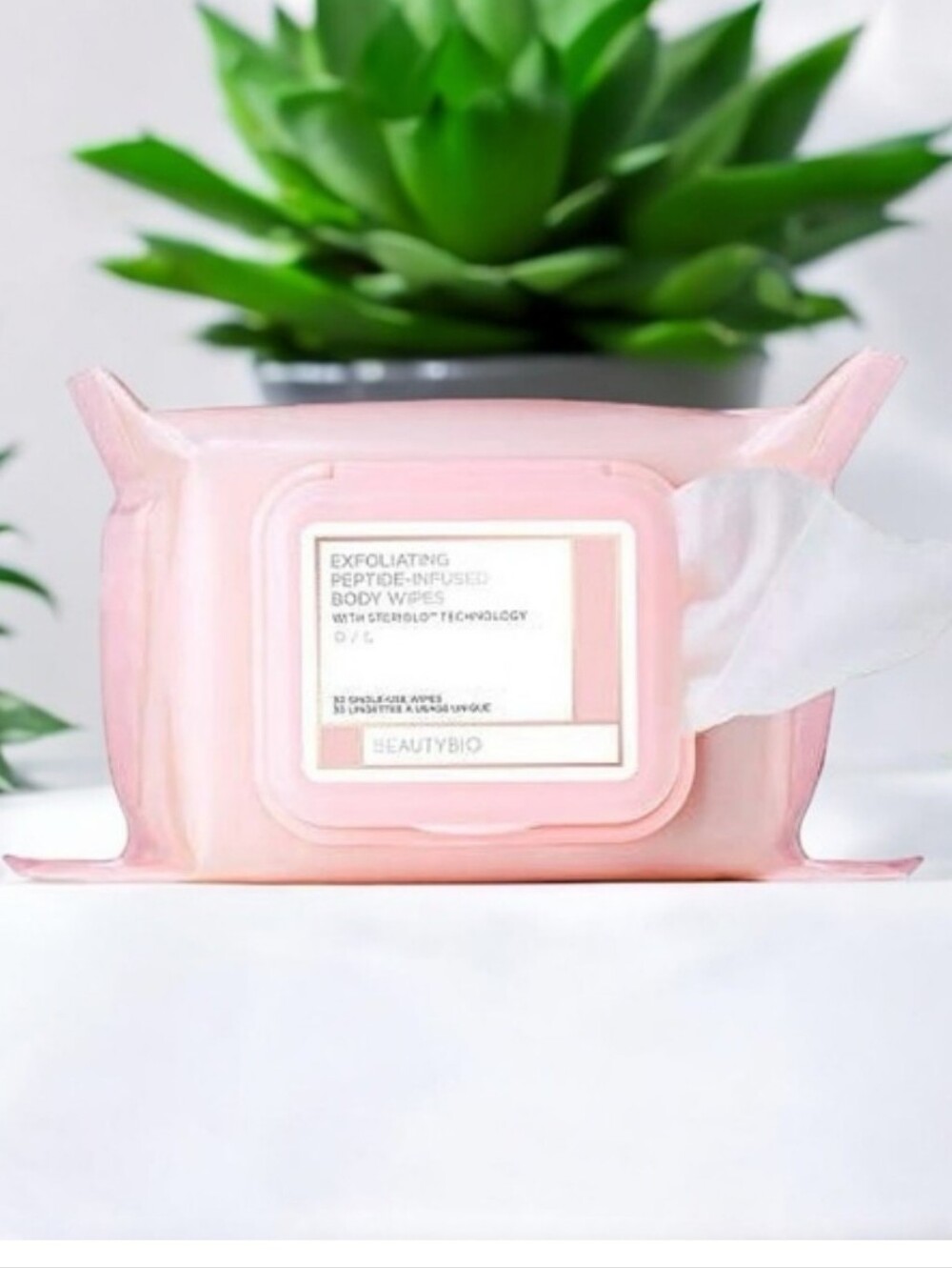 BeautyBio Exfoliating Peptide Infused Wipes